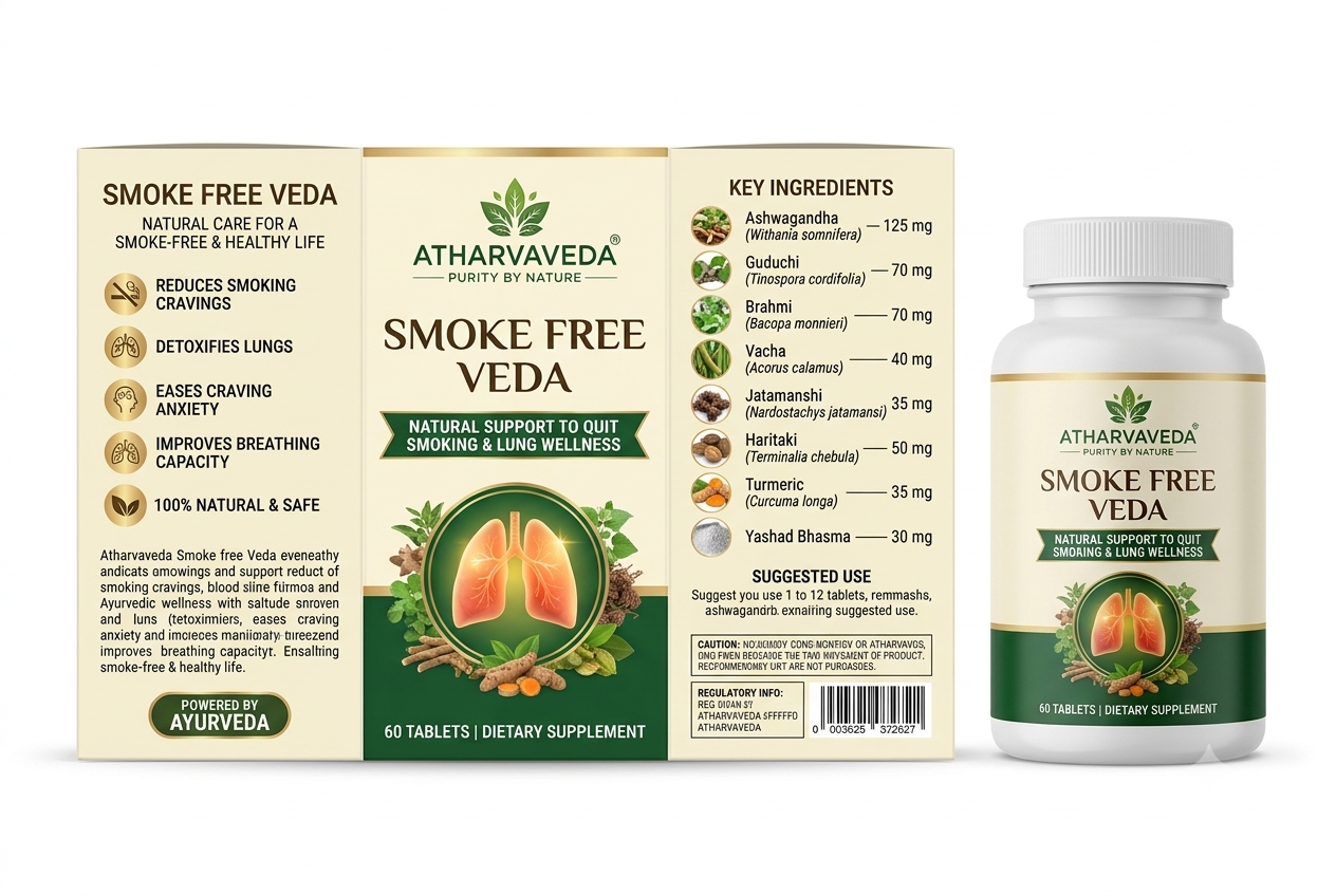 Smoke Free Veda Tablet | Atharvaveda | 60 Tablets Pack